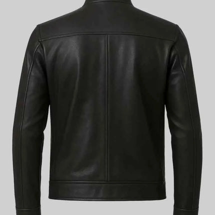 Tom Cruise MI-7 Black Leather Jacket
