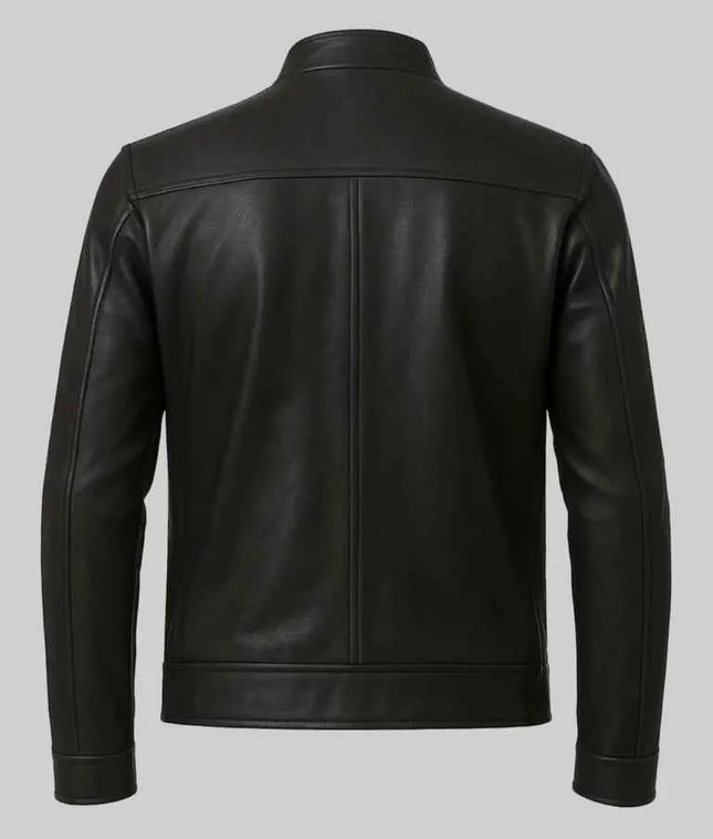 Tom Cruise MI-7 Black Leather Jacket - Top Celeb Style