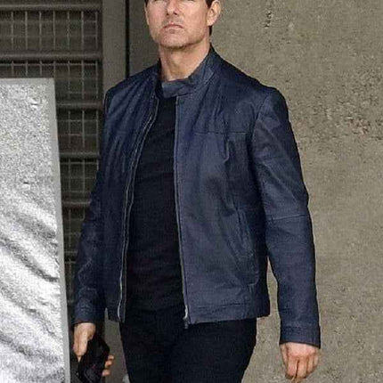 Tom Cruise MI-6 Blue Bomber Jacket