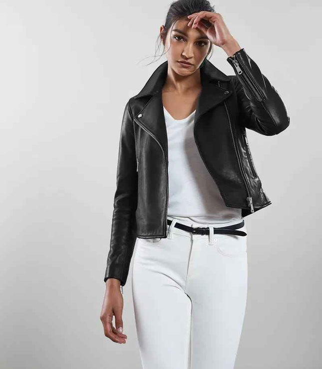 Women Leather Biker Jacket - Top Celeb Style