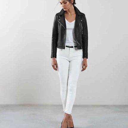 Women Leather Biker Jacket