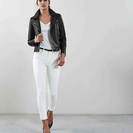 Women Leather Biker Jacket