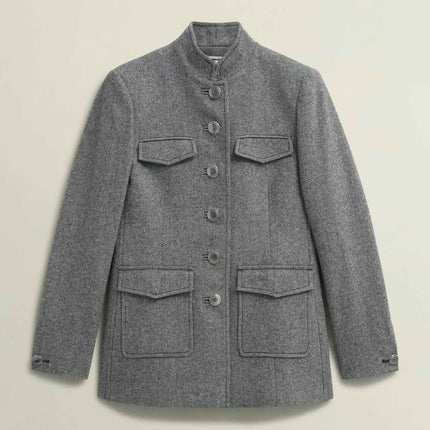 Hetty Wool Blend Coat For Winter Outerwear