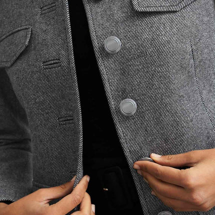 Hetty Wool Blend Coat For Winter Outerwear