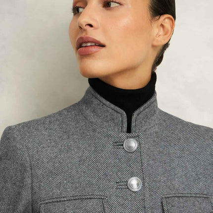 Hetty Wool Blend Coat For Winter Outerwear