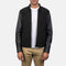 Men Blain Black Hybrid Bomber Jacket