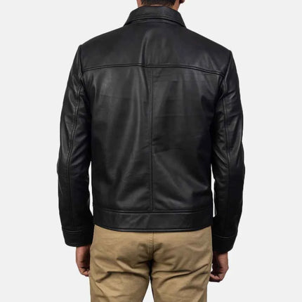 Inferno Men Black Leather Jacket